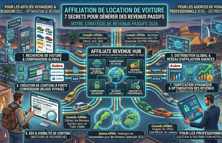 Affiliation de location de voiture – 7 secrets pour générer des revenus passifs